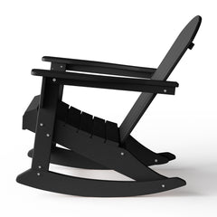 Malibu Adirondack rocking chair in Black, view 7