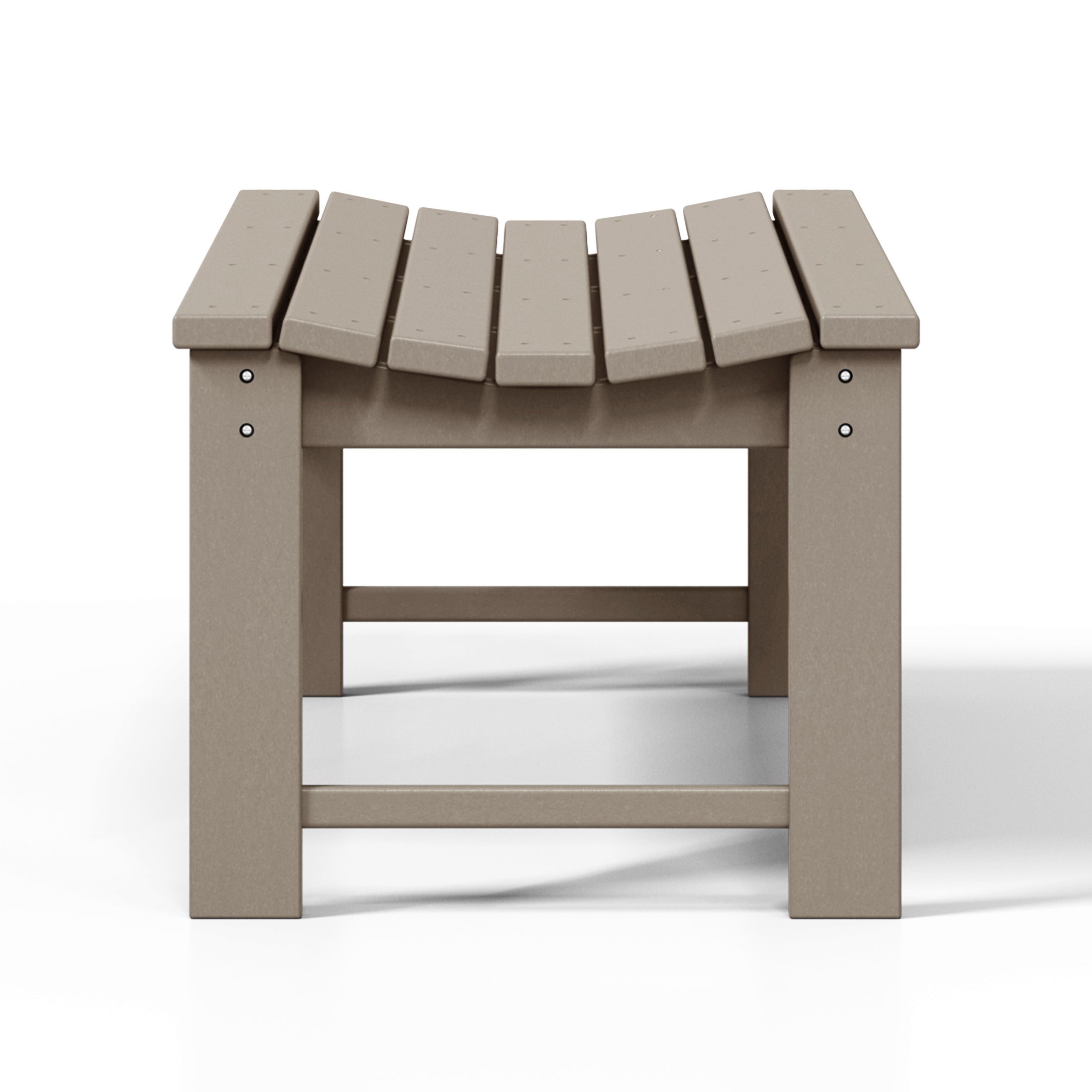 Malibu 48" length backless Poly Wood Outdoor / Garden bench