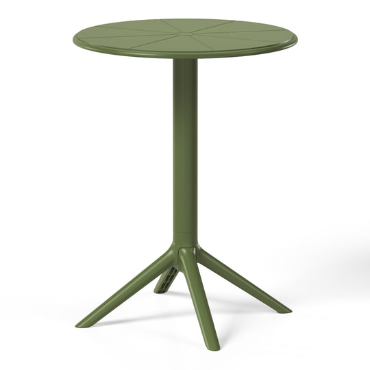 Playa 3-Piece Outdoor Resin Patio Bistro Table Set with Stackable Patio Dining Side Chairs