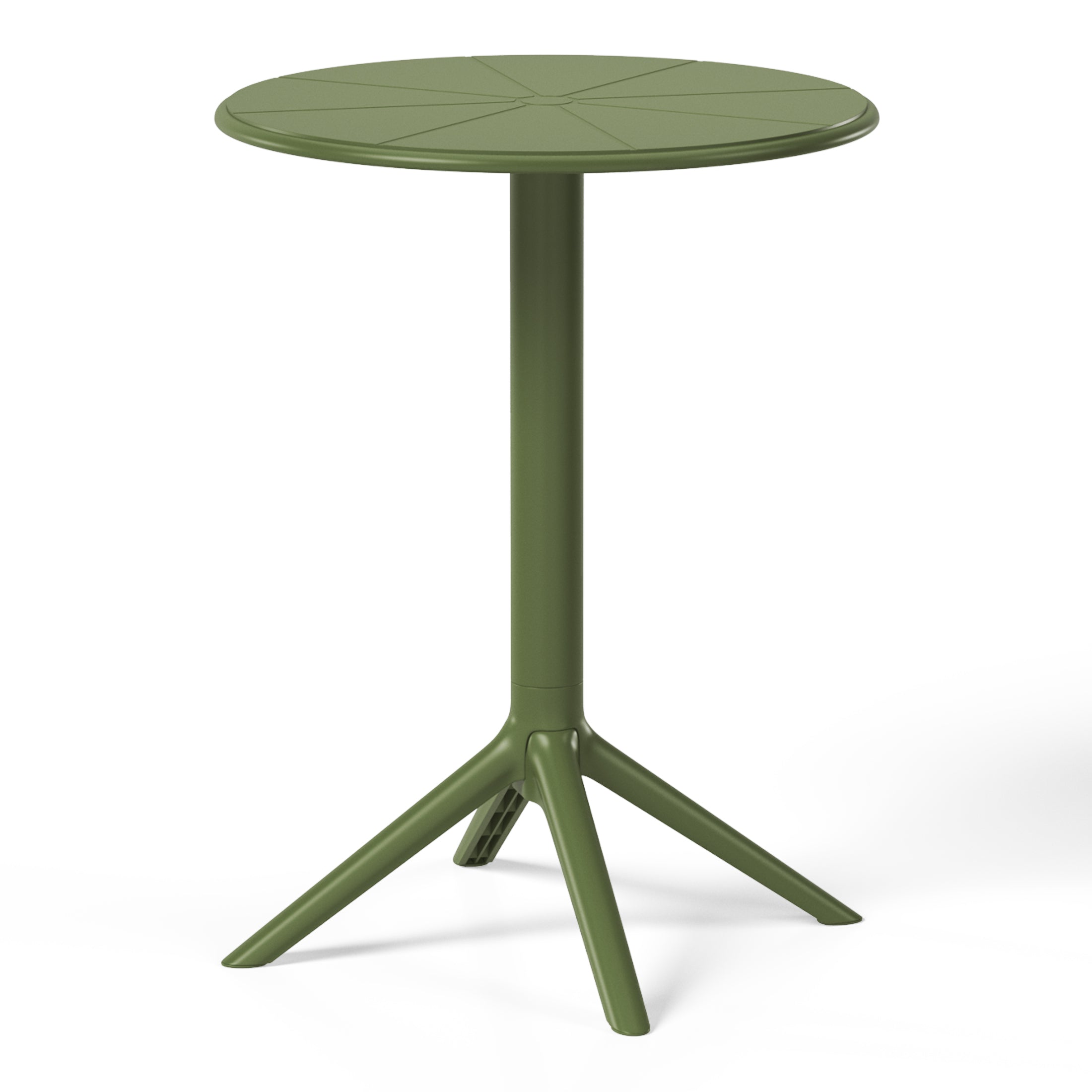 Playa 3-Piece Outdoor Resin Patio Bistro Table Set with Stackable Patio Dining Side Chairs