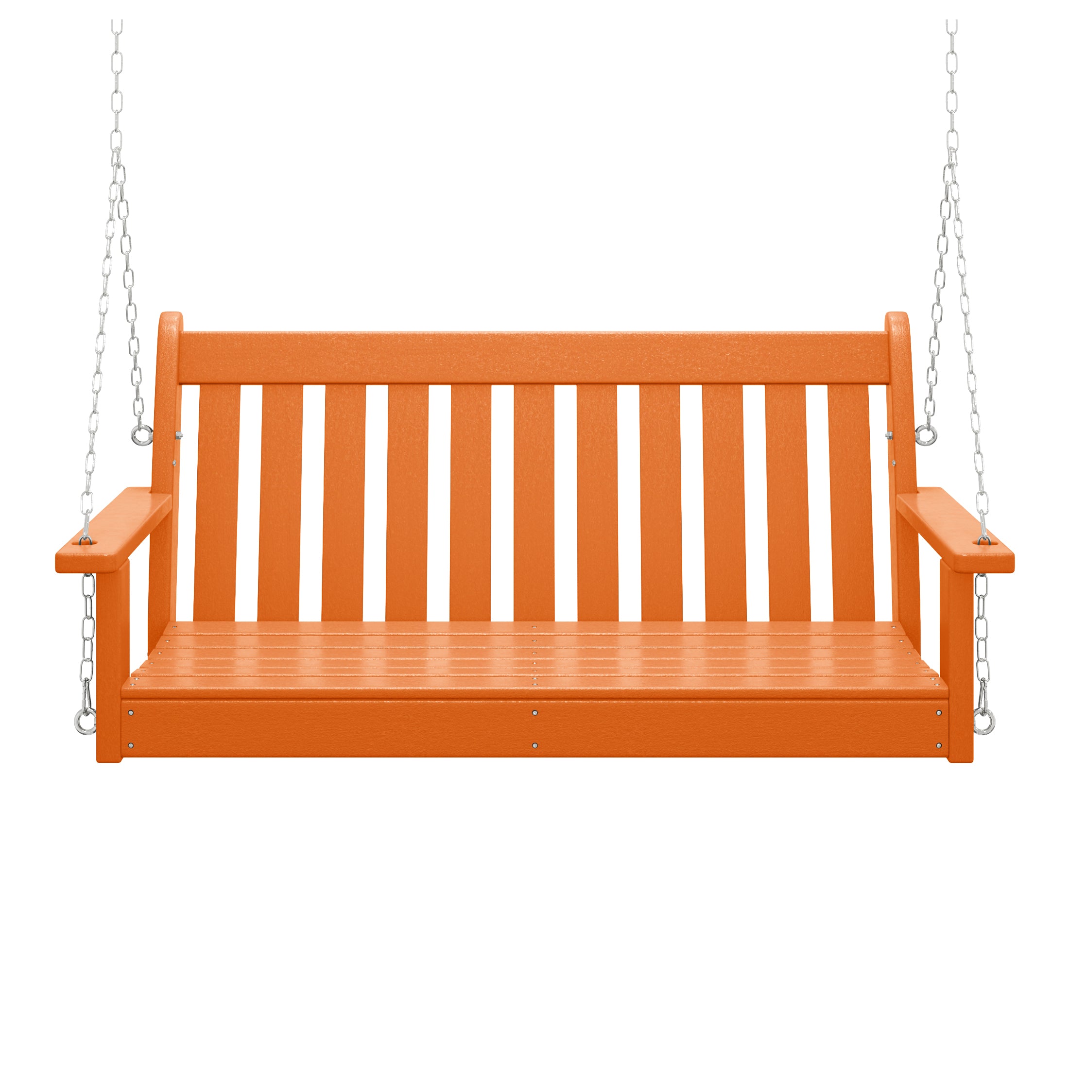 Malibu Outdoor Patio HDPE Hanging Front Porch Swing Bench