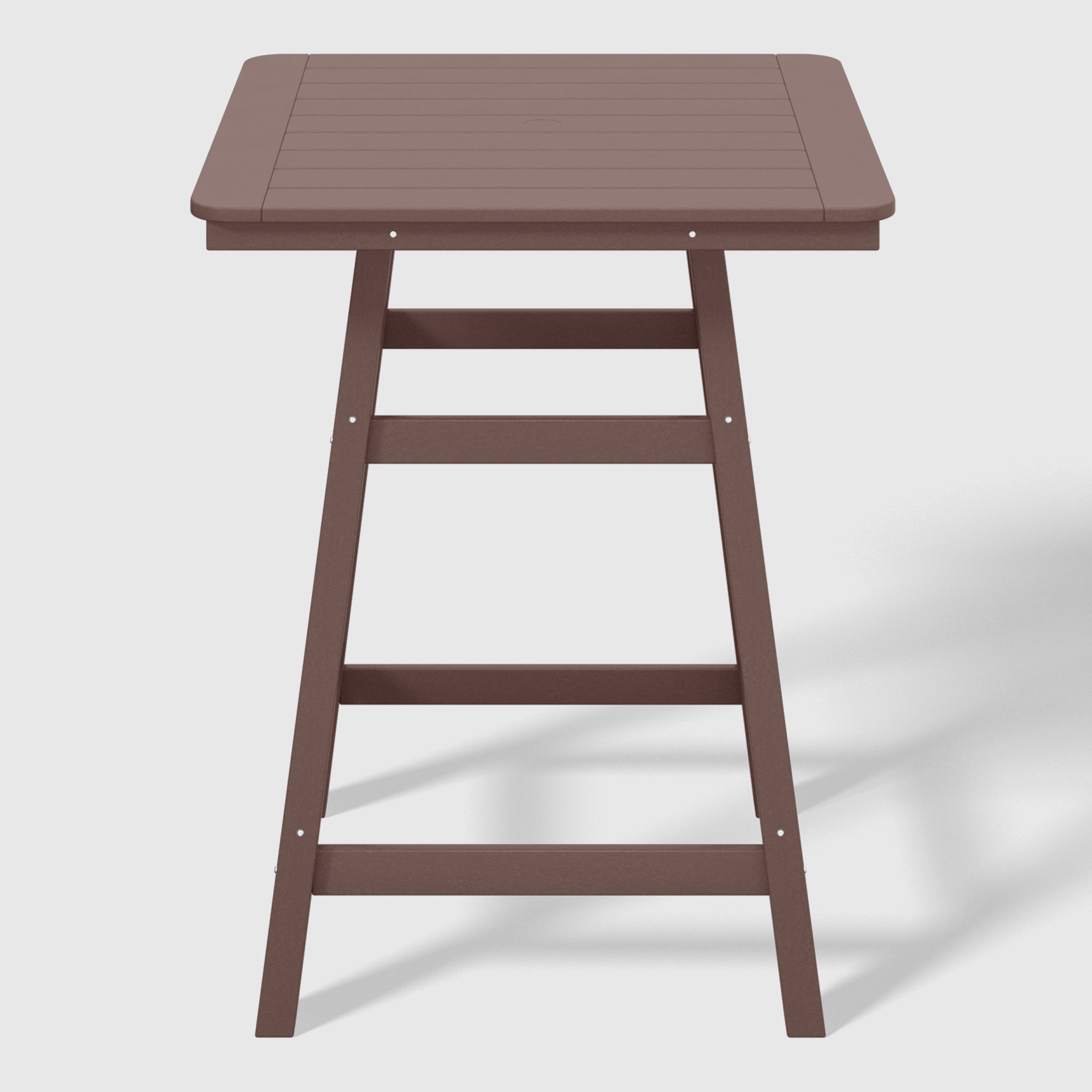 Malibu 5-Piece HDPE Outdoor Patio Dining Bar Bistro Table Set with Counter High Bar Stool