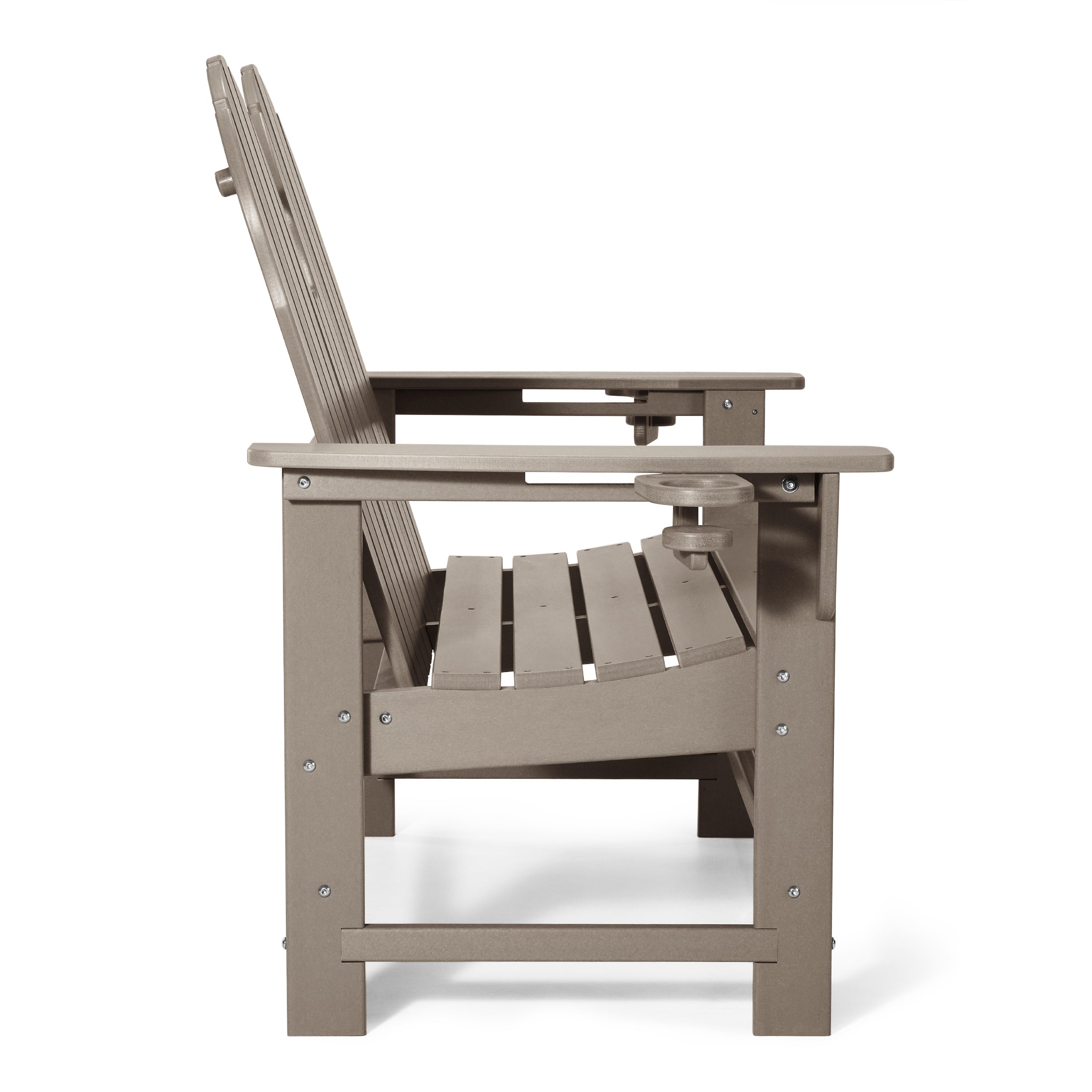 St. Augustine Outdoor Patio 49" HDPE Adirondack Garden Bench