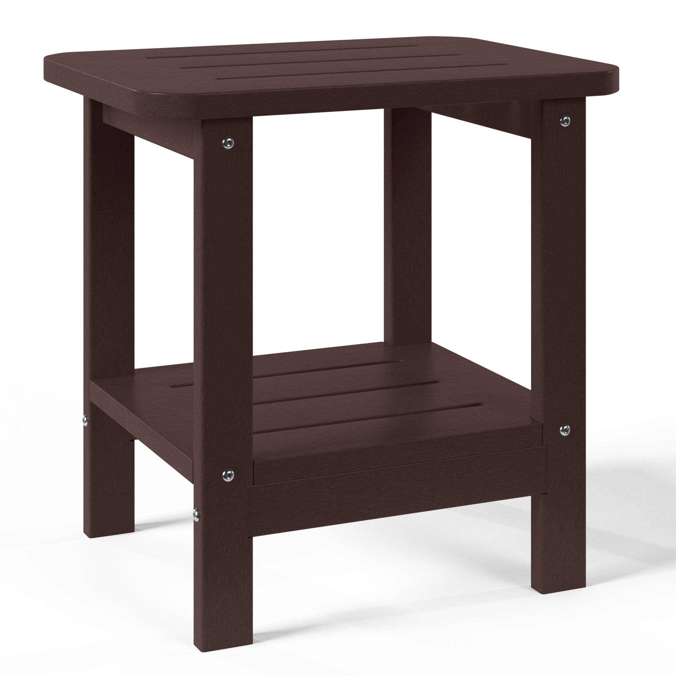 Aruba 2-Piece Outdoor Patio Chaise Lounge Chair with Wheels & Cup Holder with Patio Side Table