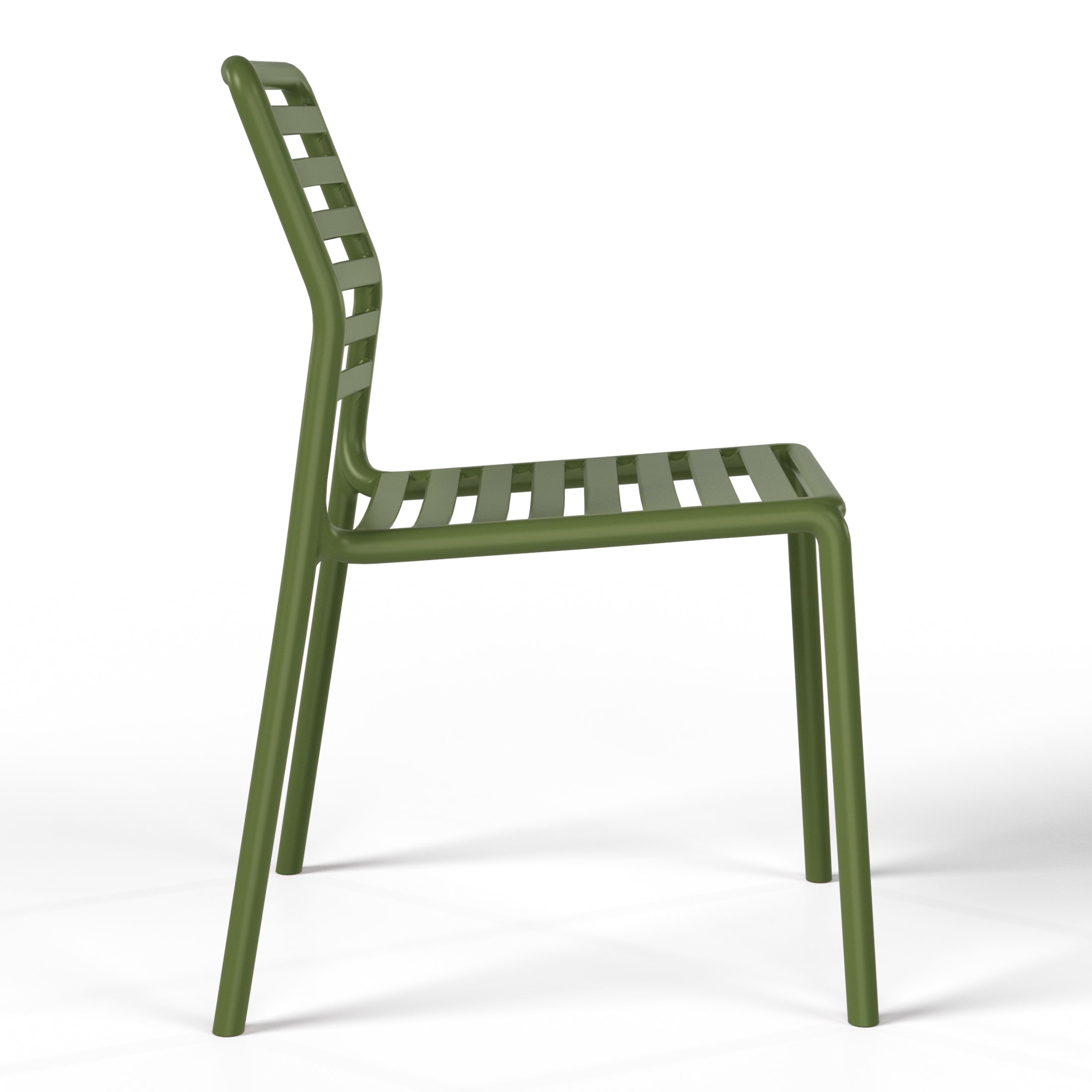 Playa Outdoor Stackable Polypropylene Plastic Resin Dining Side Chairs (Set of 2)