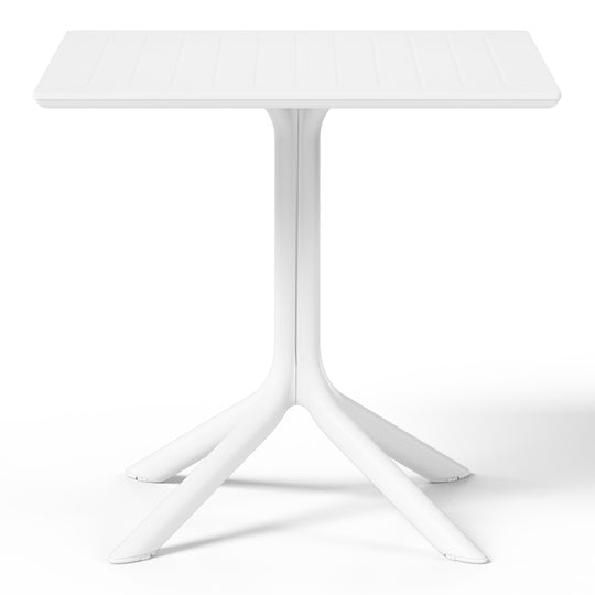 Playa 31.5" Square Outdoor Plastic Resin Patio Dining Table for 4