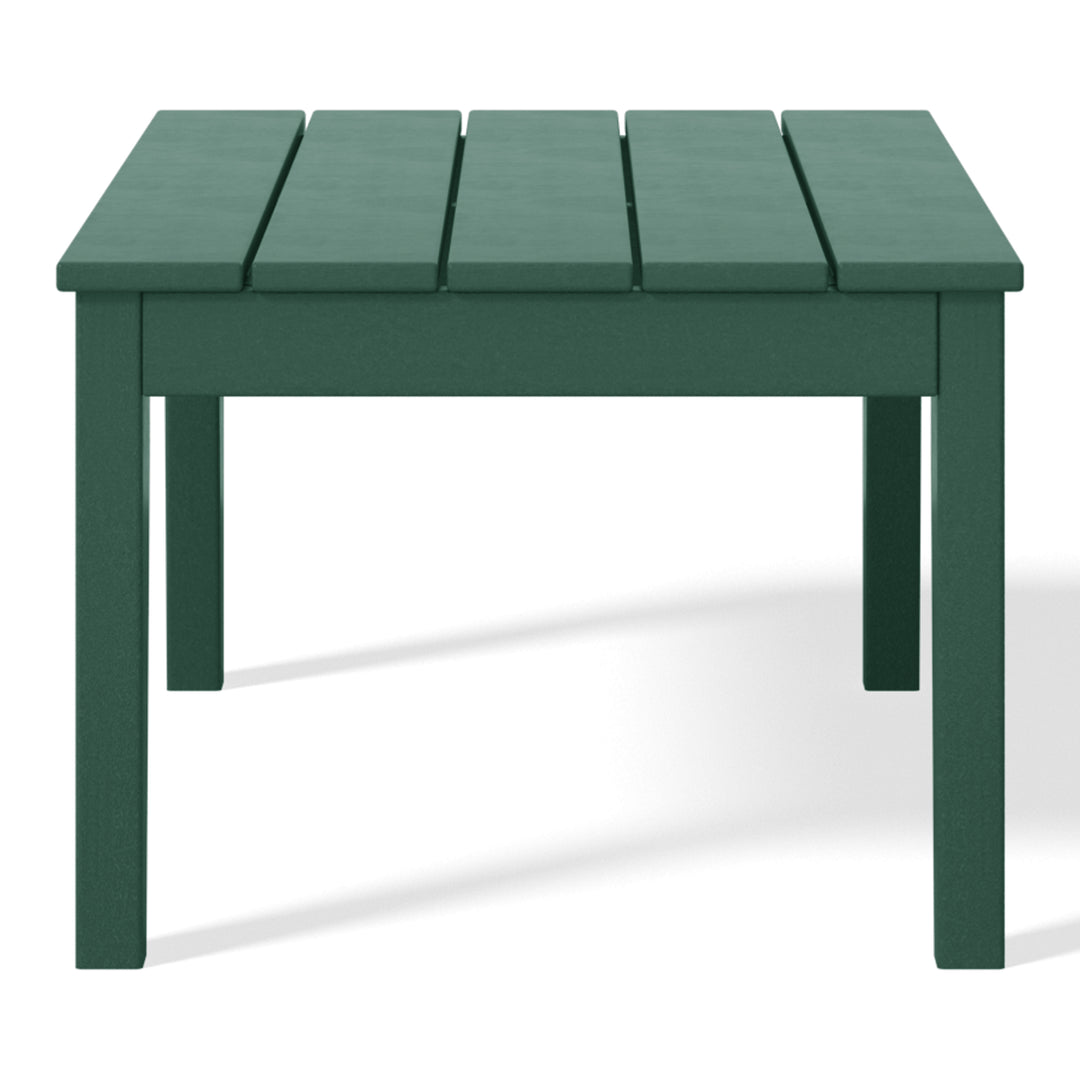 Malibu Low Outdoor HDPE Patio Rectangle Coffee Table