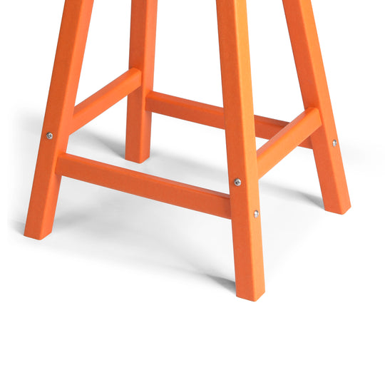 Malibu 24" HDPE Outdoor Patio Counter Height Bar Stools (Set of 2)