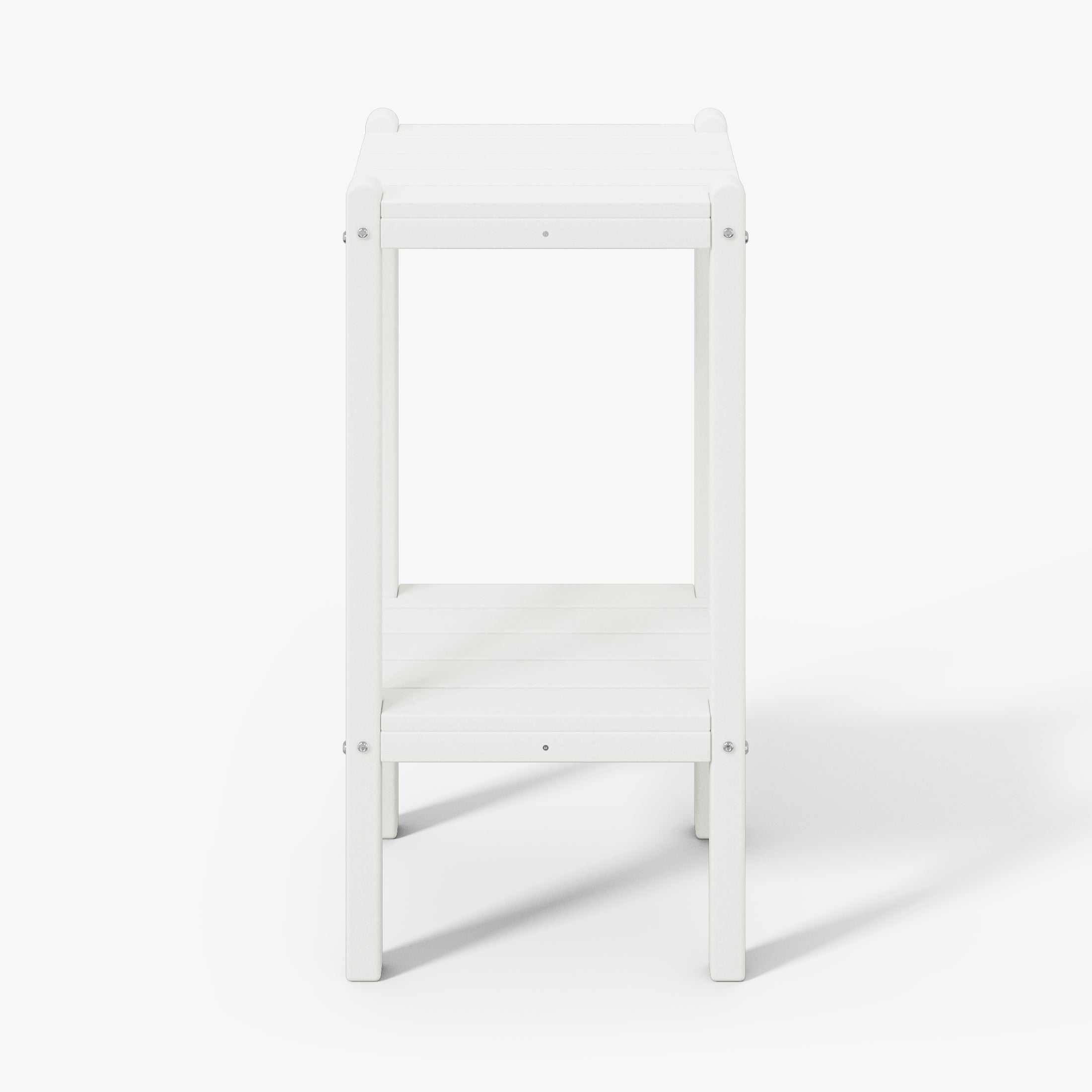 Malibu 36" Outdoor Adirondack HDPE 2-Tier Patio Side Table