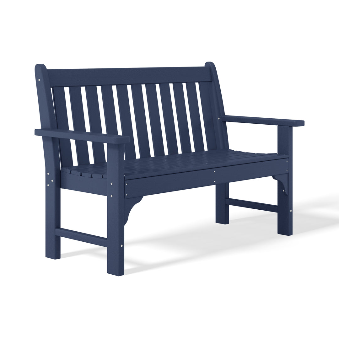 Malibu 3-Piece HDPE Outdoor Patio Furniture Couch and Coffee Table Set