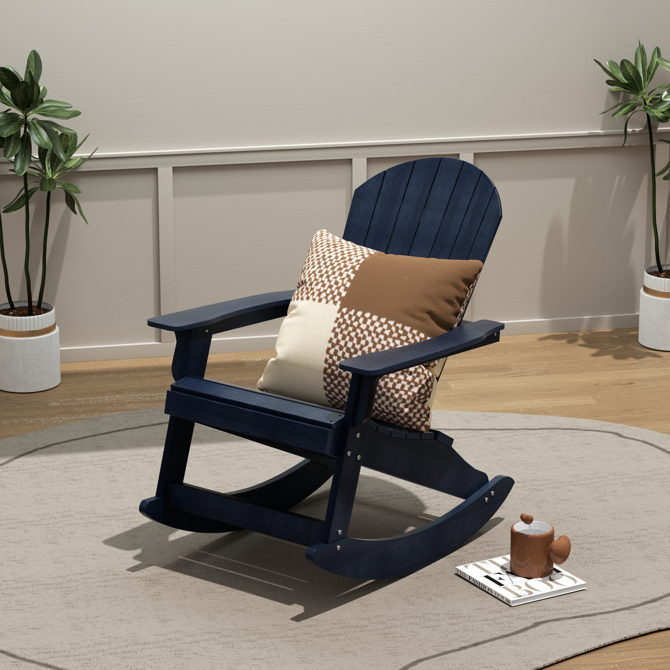 Tuscany Outdoor Patio All-weather Adirondack Rocking Chair