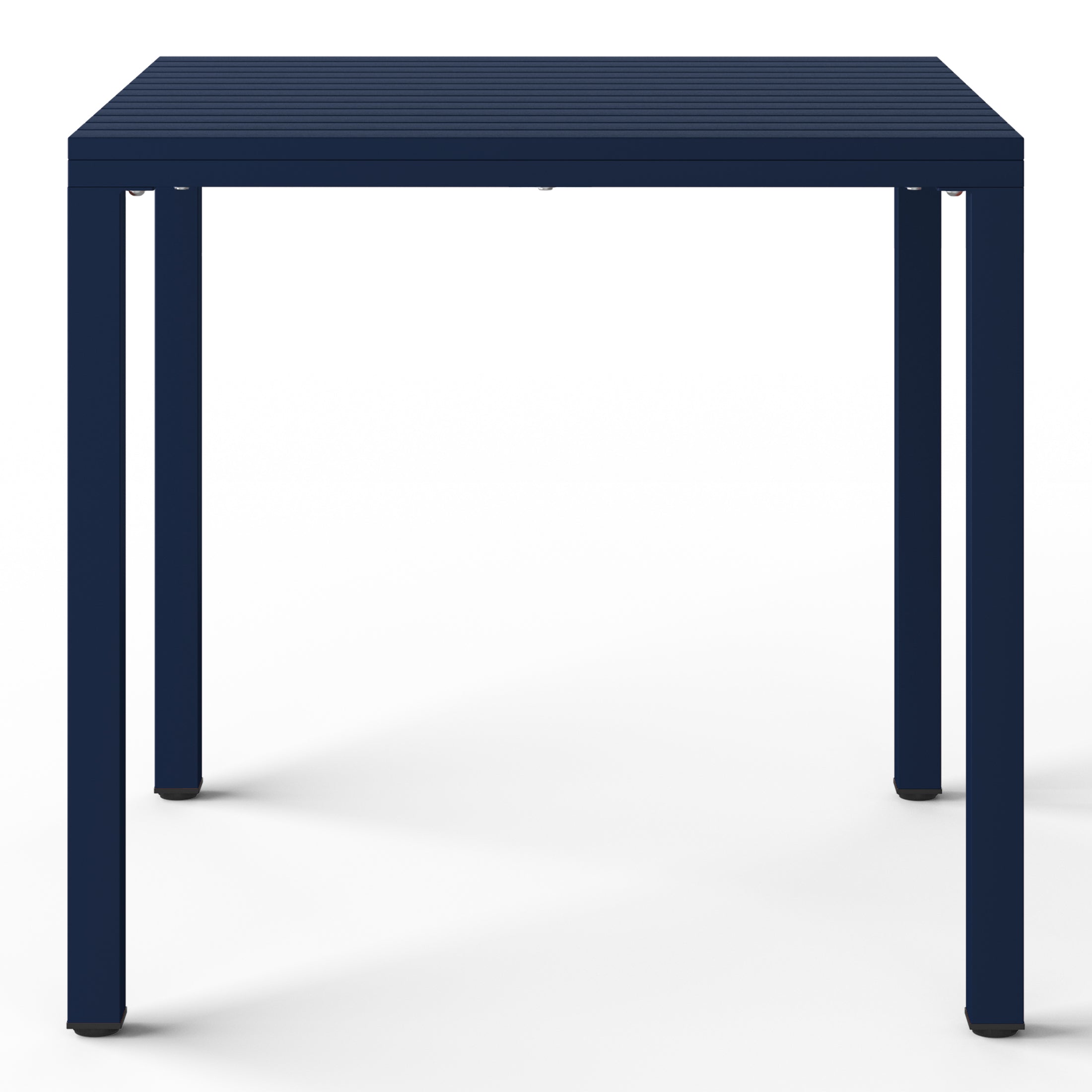 Playa 5-Piece Outdoor Metal Frame Dining Table Patio Set with Stackable Patio Dining Chairs