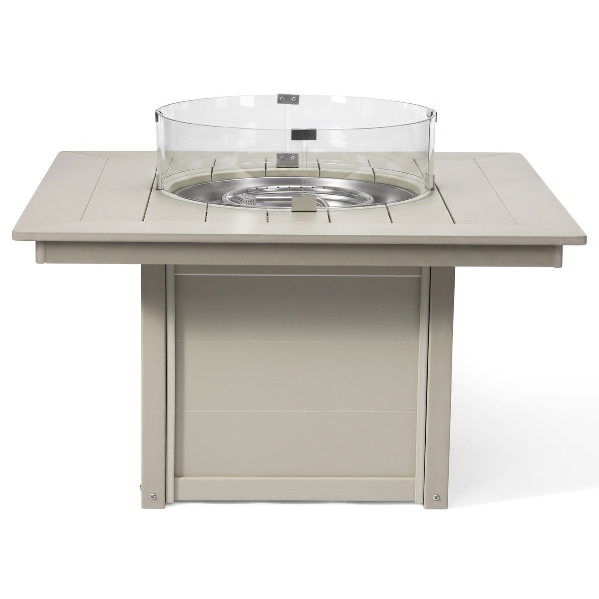 Helios 42" Modern Outdoor Patio Propane Square Fire Pit Table