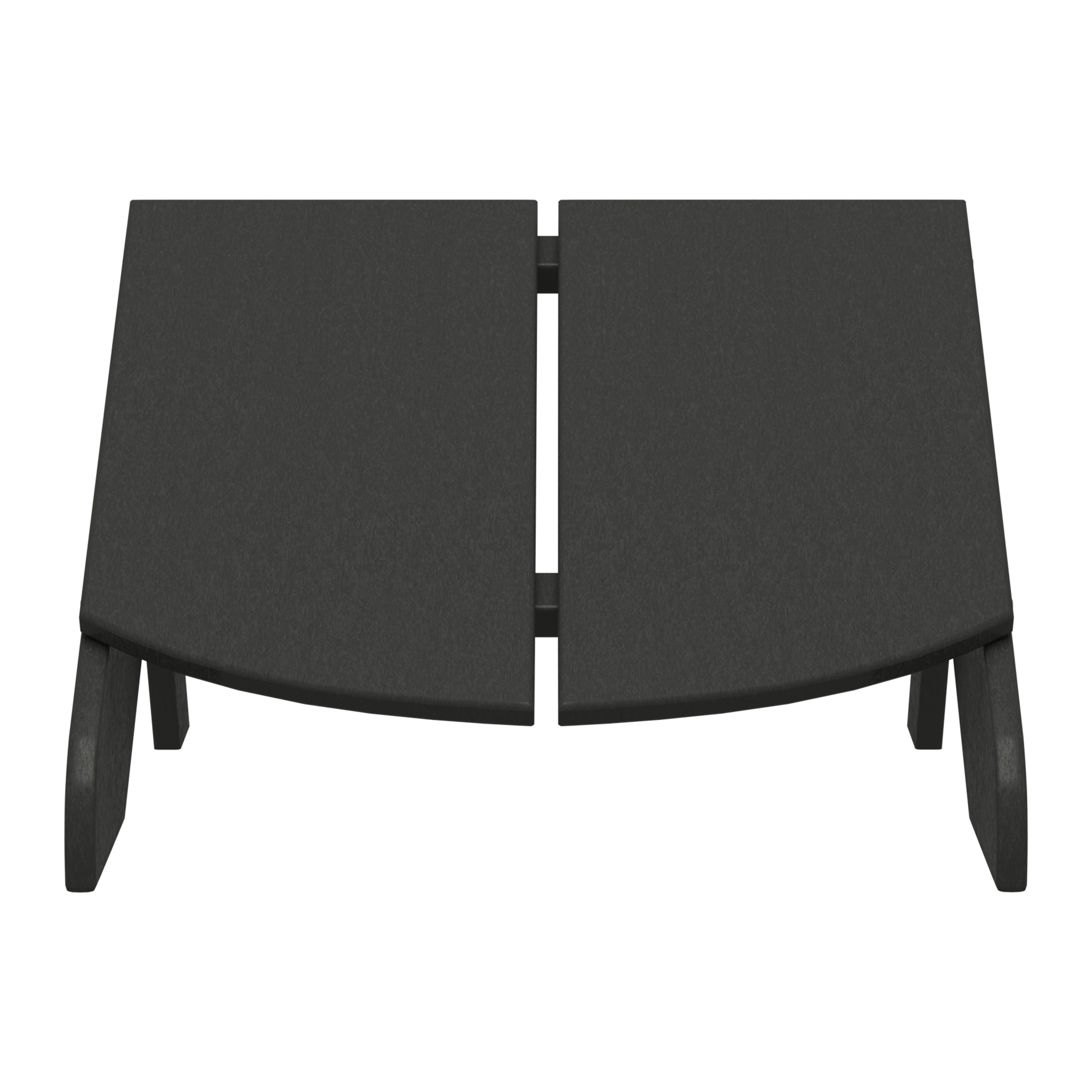 Riviera Modern HDPE Plastic Folding Patio Adirondack Ottoman