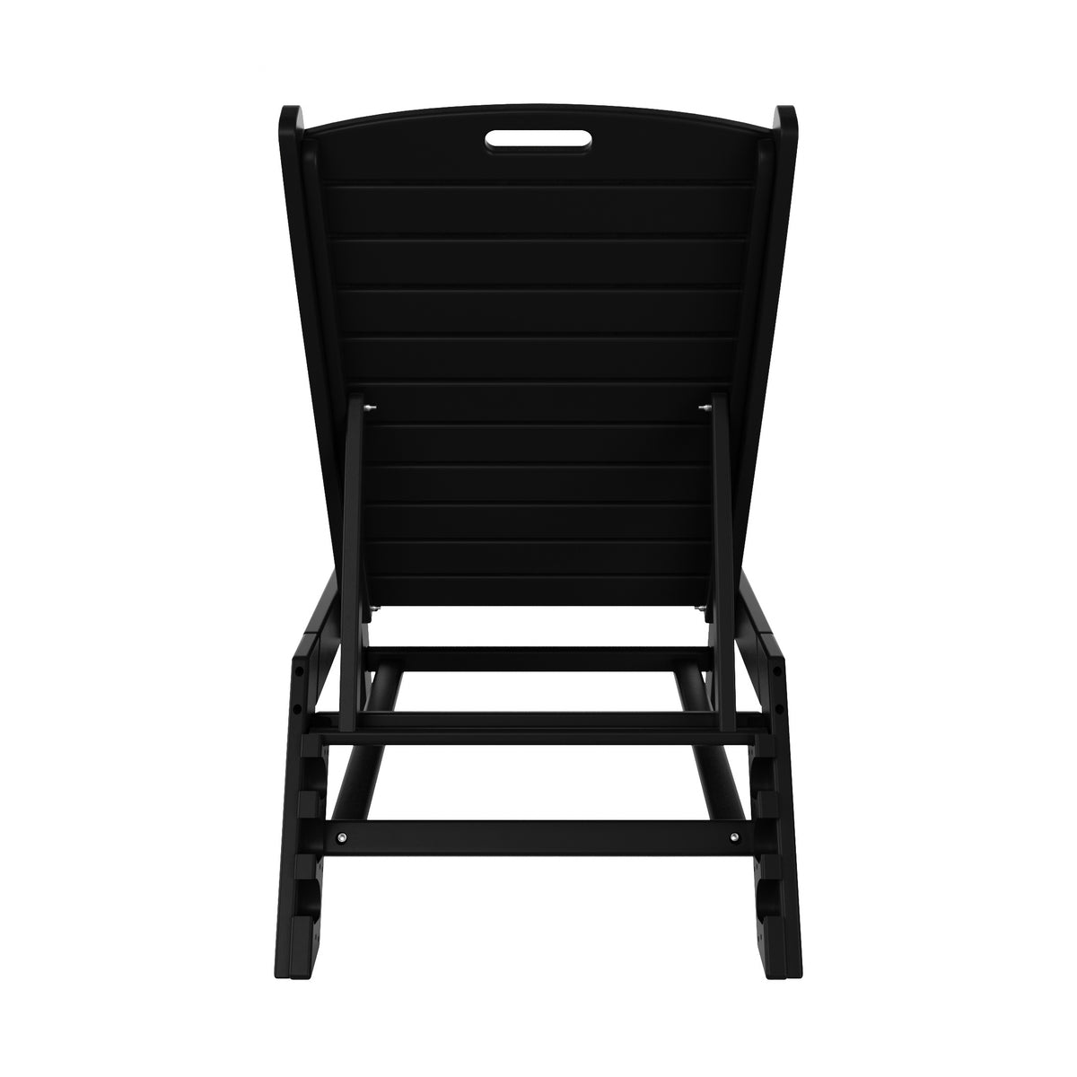 Malibu adjustable reclining chaise lounge in Black, view 5