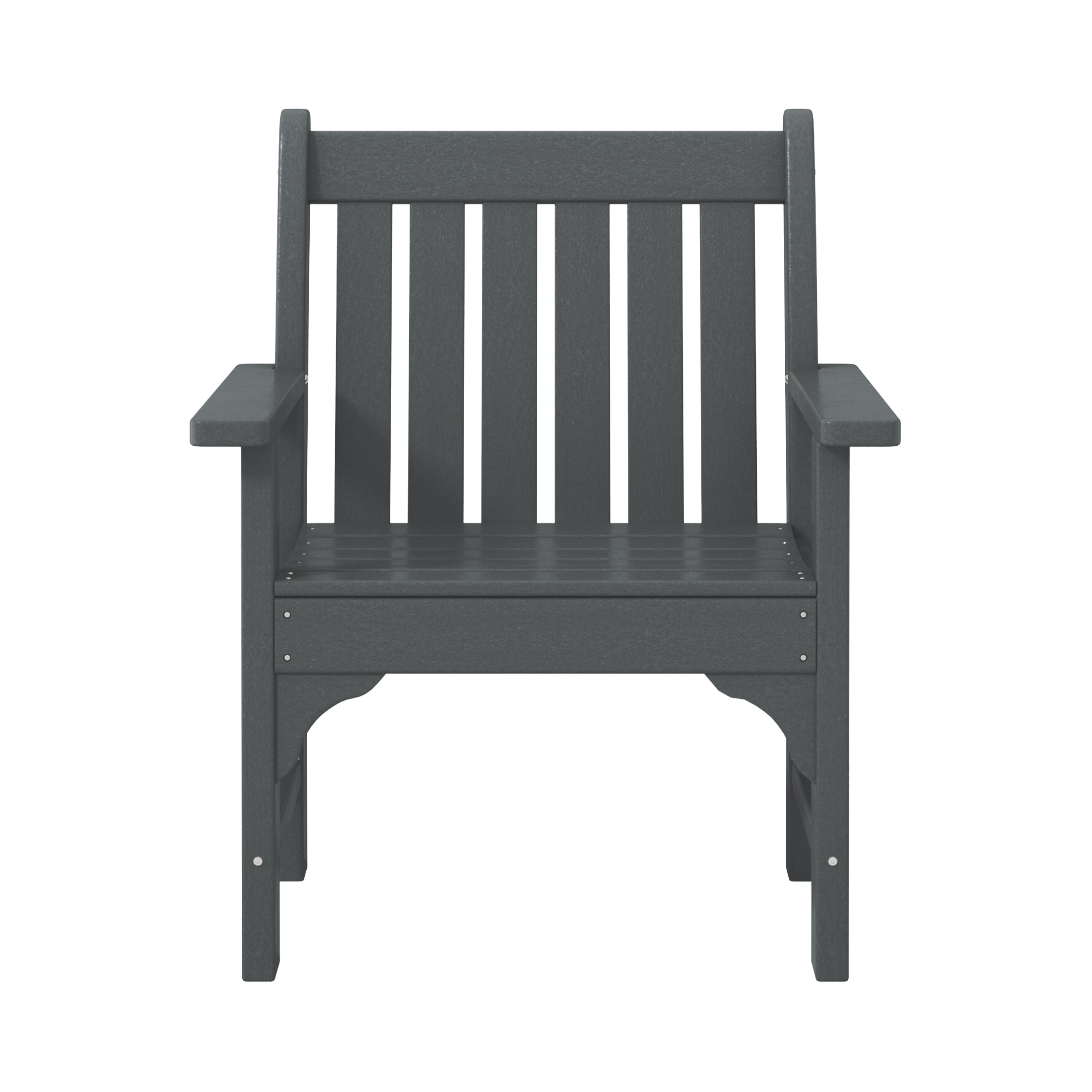 Malibu Outdoor Patio 3-Piece HDPE Adirondack Garden Chairs with Square Adirondack Side Table Set