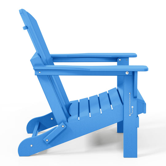 Malibu 4-Piece set outdoor folding Poly Adirondack chair
