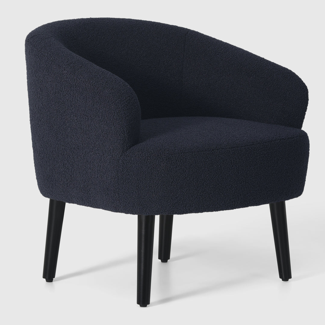 Alexandria 29" Wide Mid Century Modern Club Barrel Accent Armchair, Set of Two