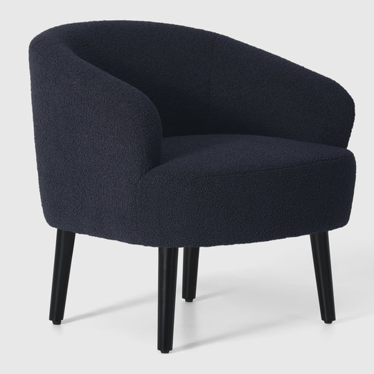 Alexandria 29" Wide Mid Century Modern Club Barrel Accent Armchair, Set of Two