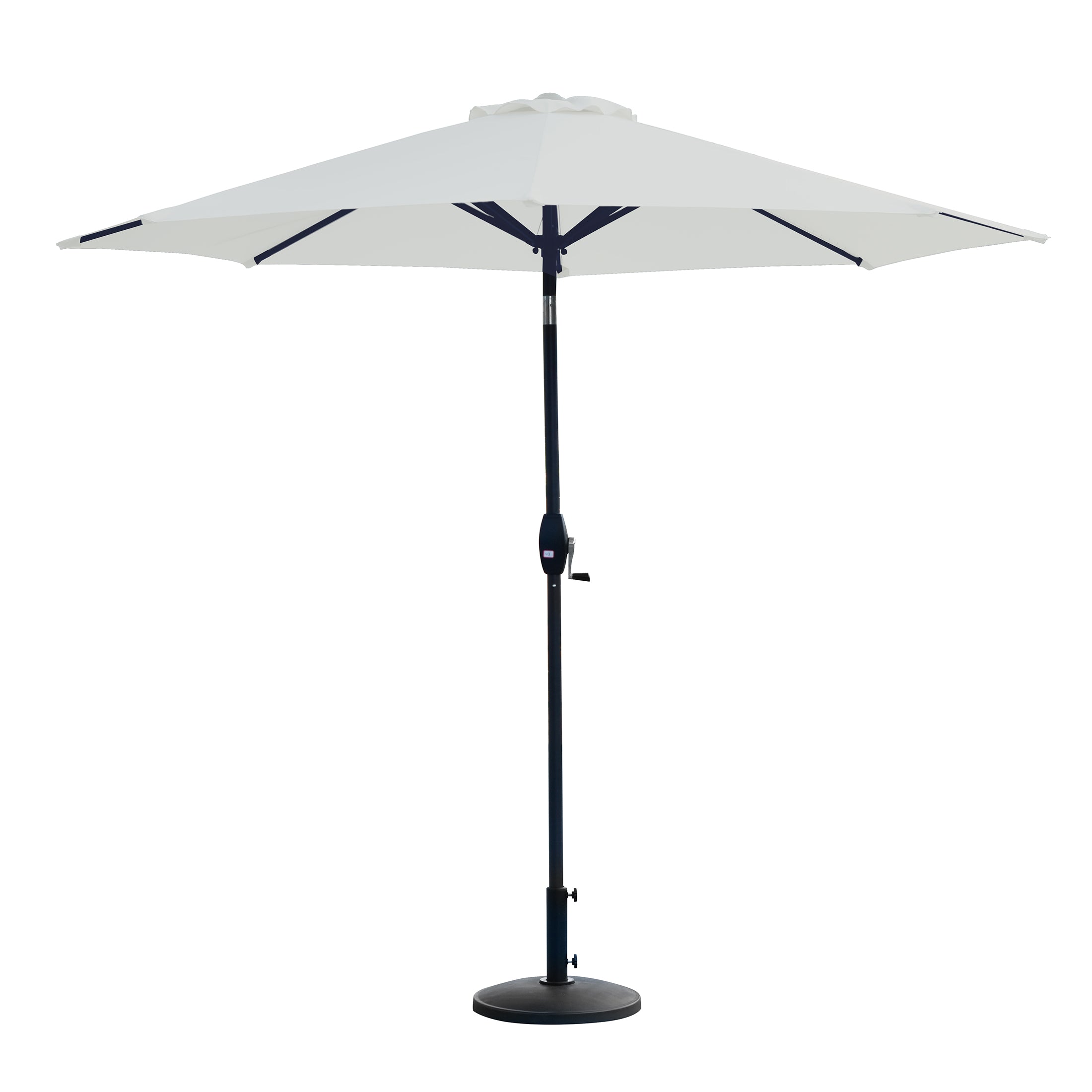 WestinTrends 9 ft Outdoor Patio Market Table Umbrella with Round Resin Base