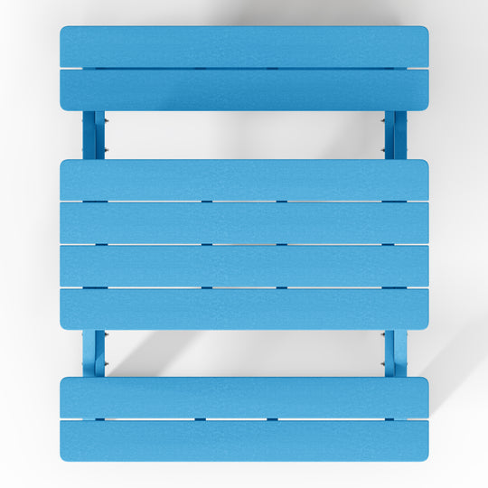 Malibu Outdoor Patio Kids HDPE Plastic Picnic Bench Table