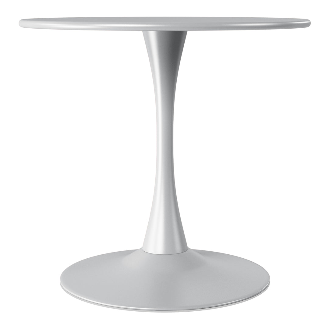 Playa 31.5" Round Outdoor Indoor Metal Cocktail Dining Table