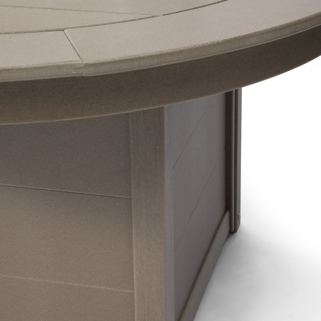 Helios 47" Modern Outdoor 55,000 BTU Patio Propane Round Fire Pit Table