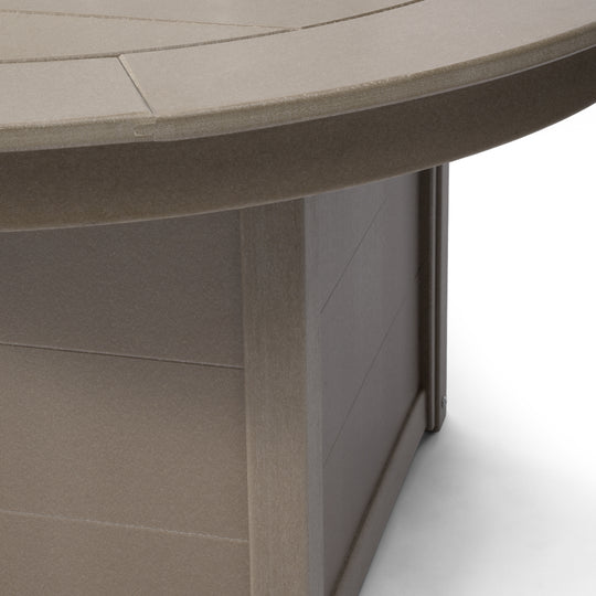Helios 47" Modern Outdoor 55,000 BTU Patio Propane Round Fire Pit Table