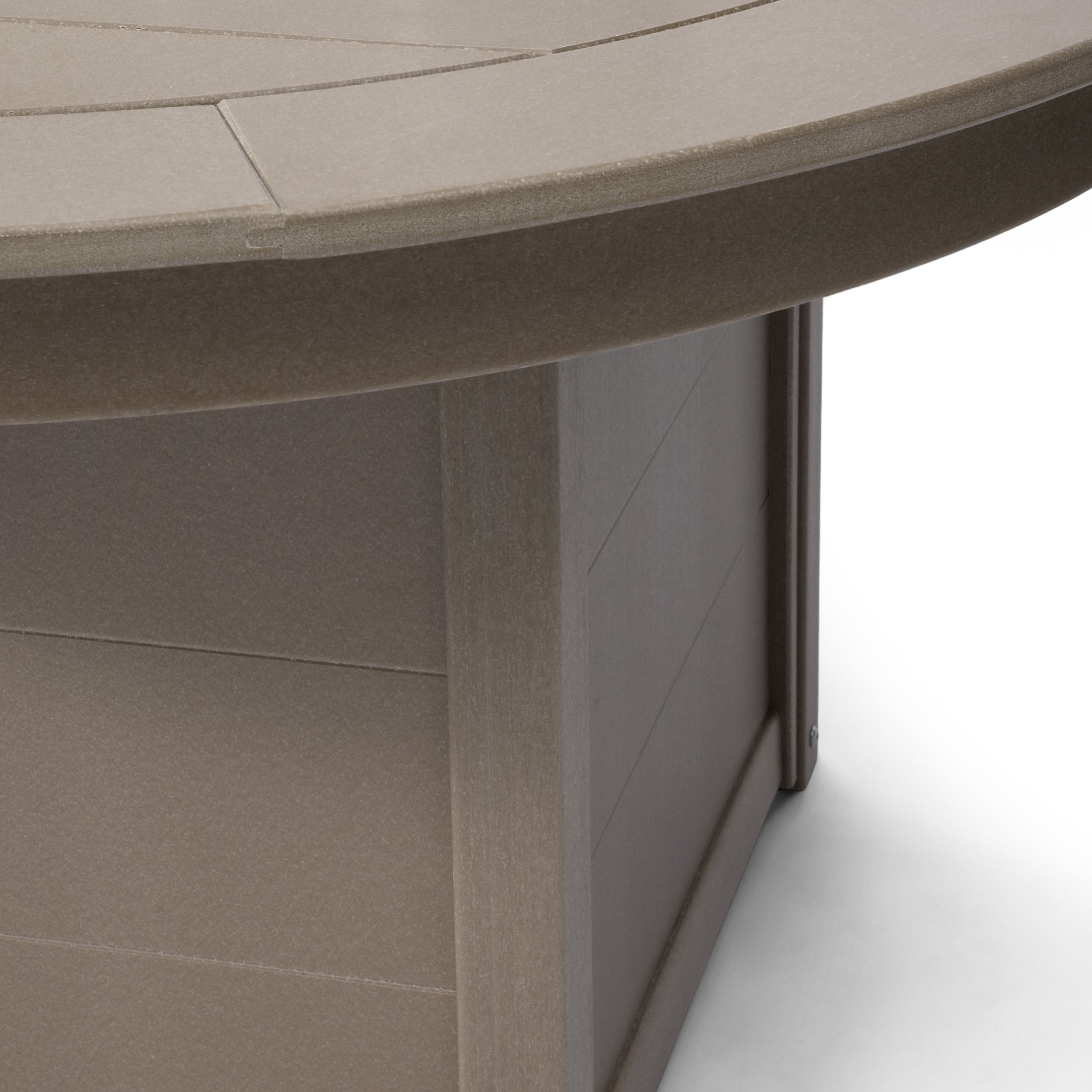 Helios 47" Modern Outdoor 55,000 BTU Patio Propane Round Fire Pit Table