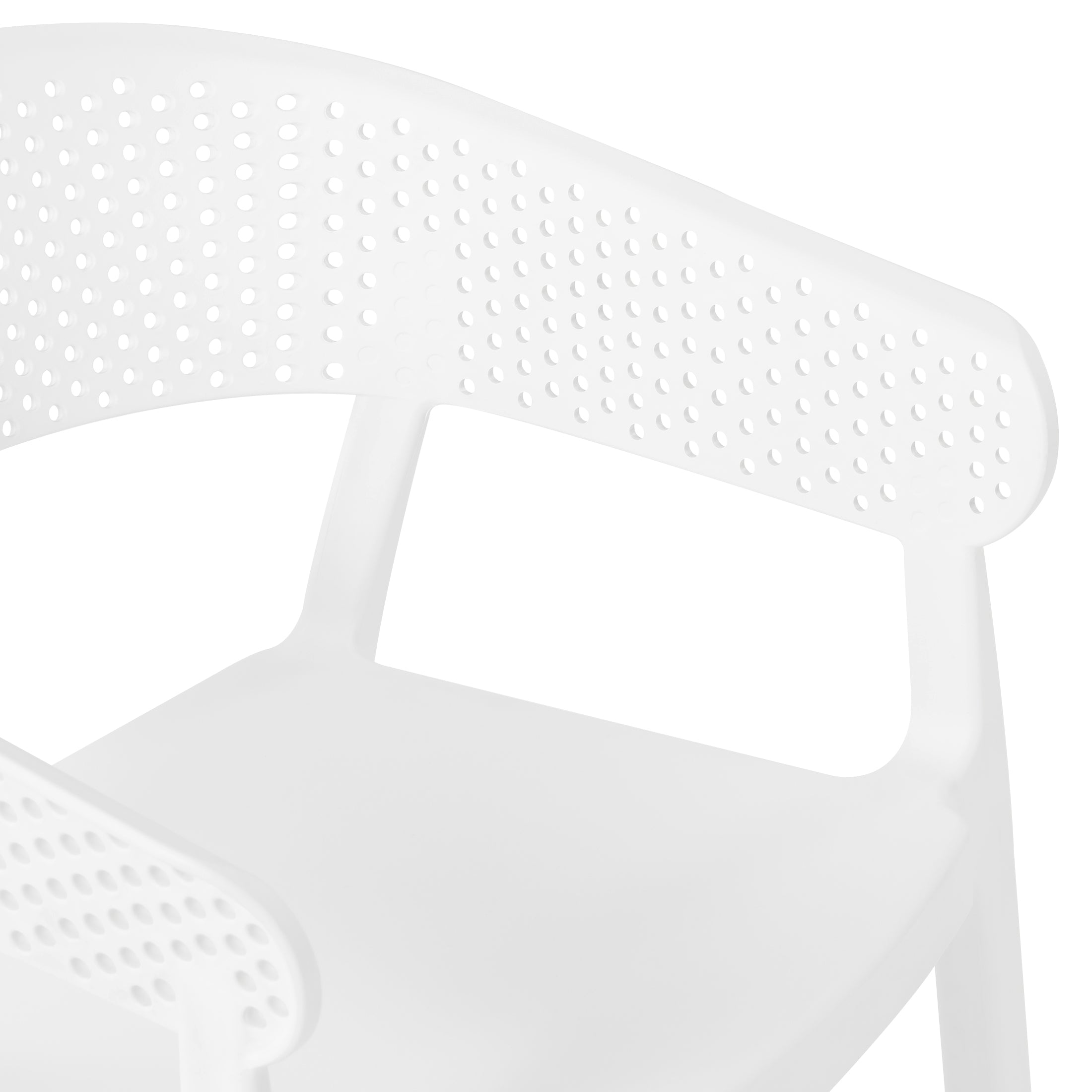 Playa 3-Piece Indoor Outdoor Metal Patio Dining Table Set With Stackable Patio Chairs