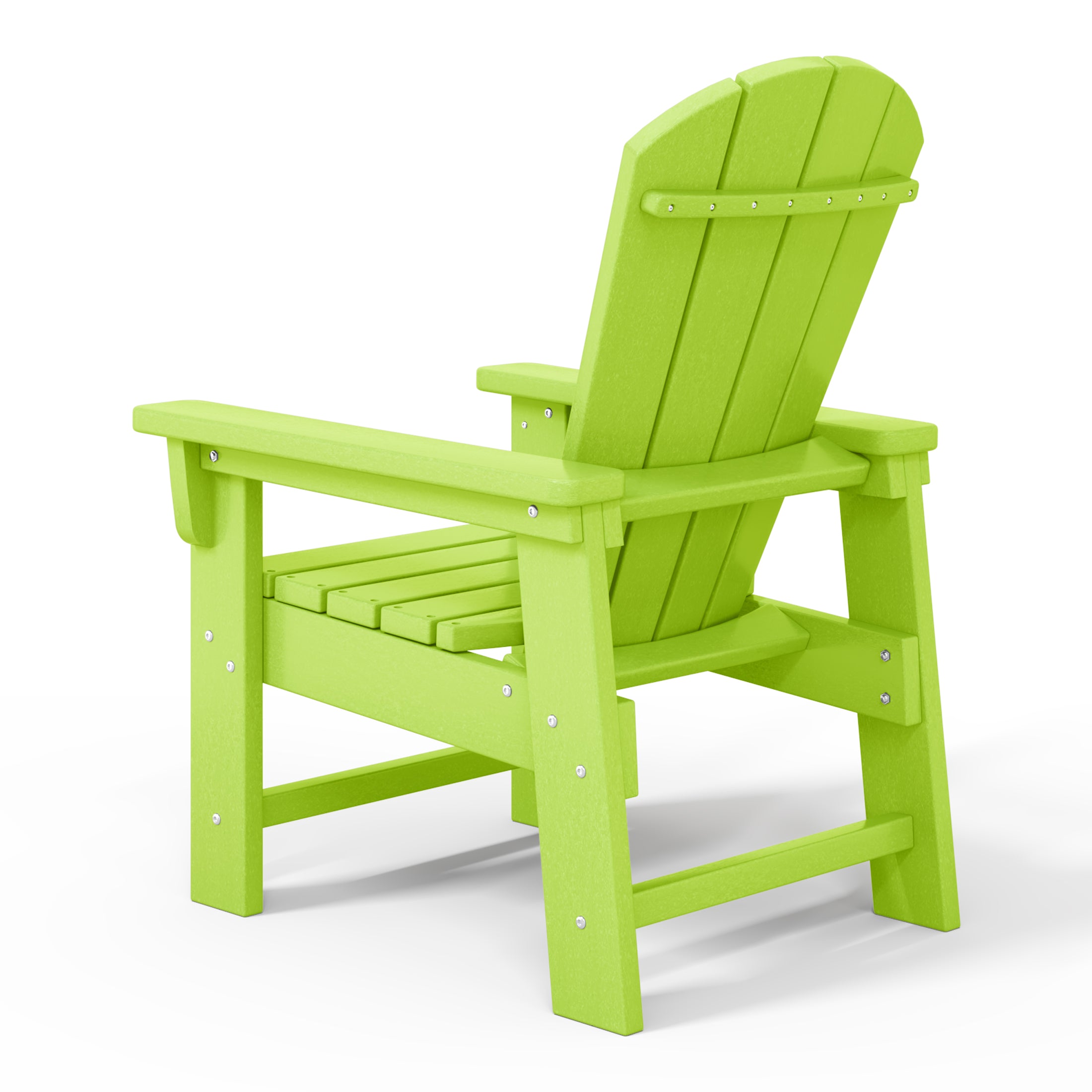 Malibu Kids Outdoor HDPE Adirondack Plastic Patio Chair