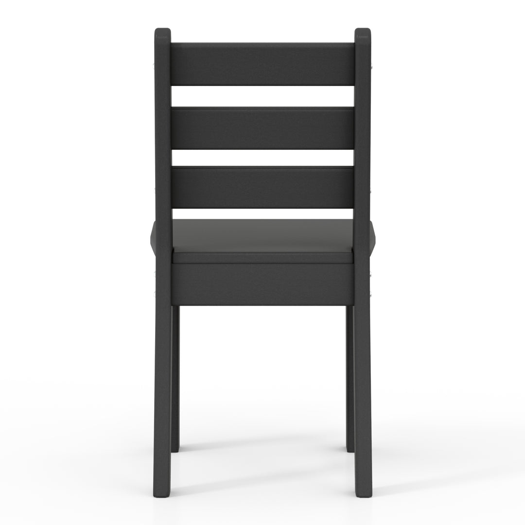 Treehouse Outdoor HDPE Kids Plastic Toddler Dining Chair (Set of Two)
