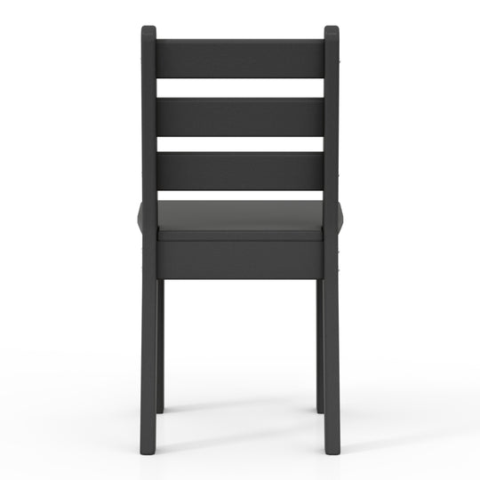 Treehouse Outdoor HDPE Kids Plastic Toddler Dining Chair (Set of Two)