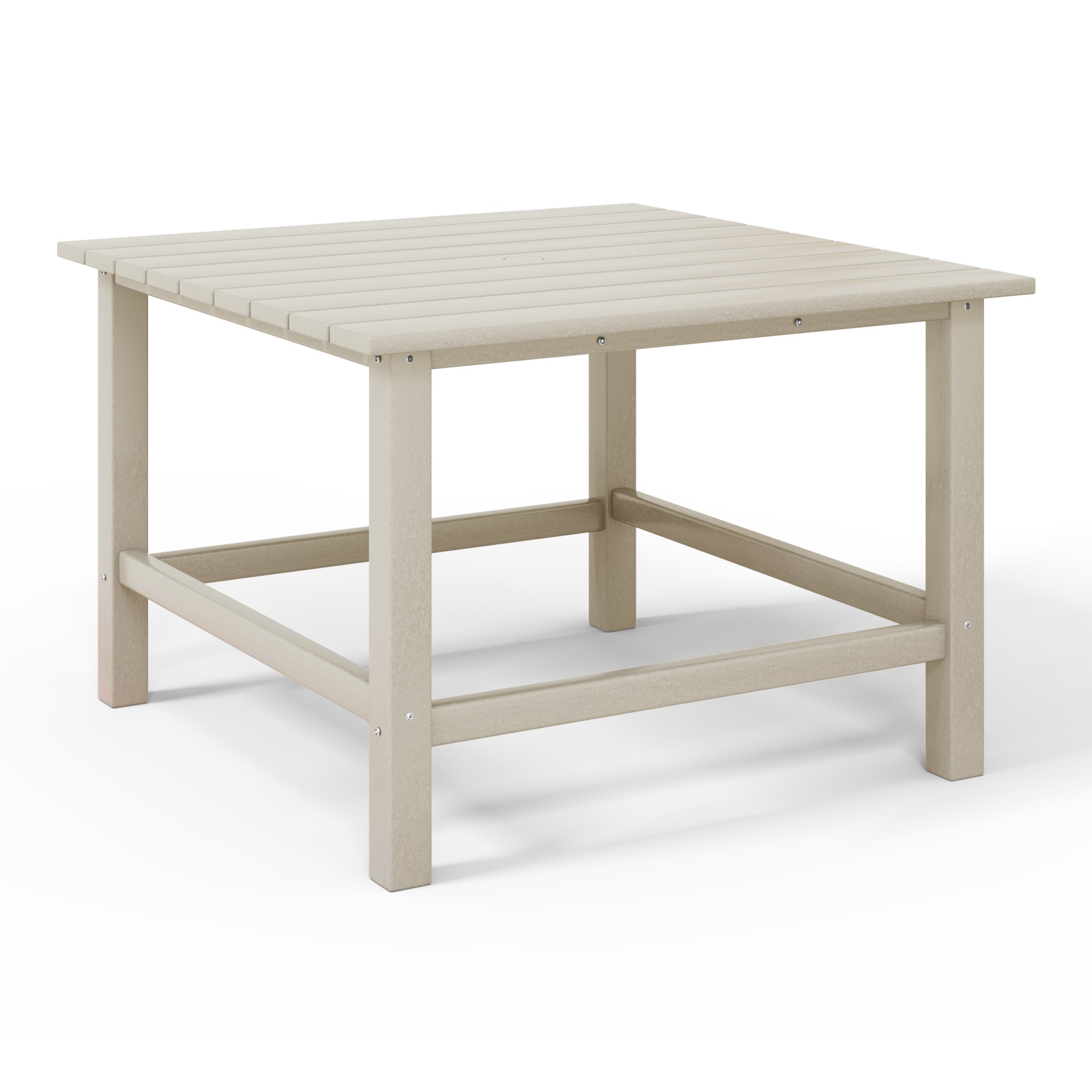 Malibu Kids Outdoor Patio Furniture HDPE 30" Wide Square Dining Table