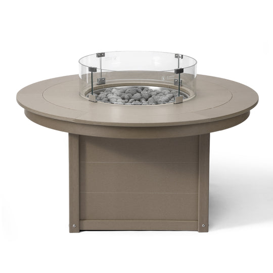 Helios 47" Modern Outdoor 55,000 BTU Patio Propane Round Fire Pit Table