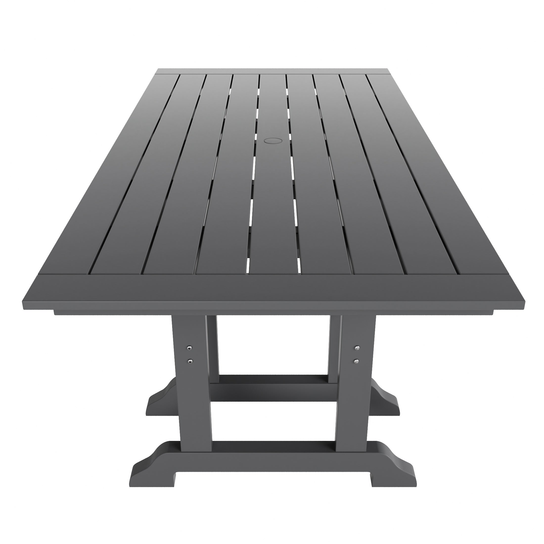 Malibu 6-Piece HDPE Outdoor Rectangle Dining Patio Table and Chairs Set