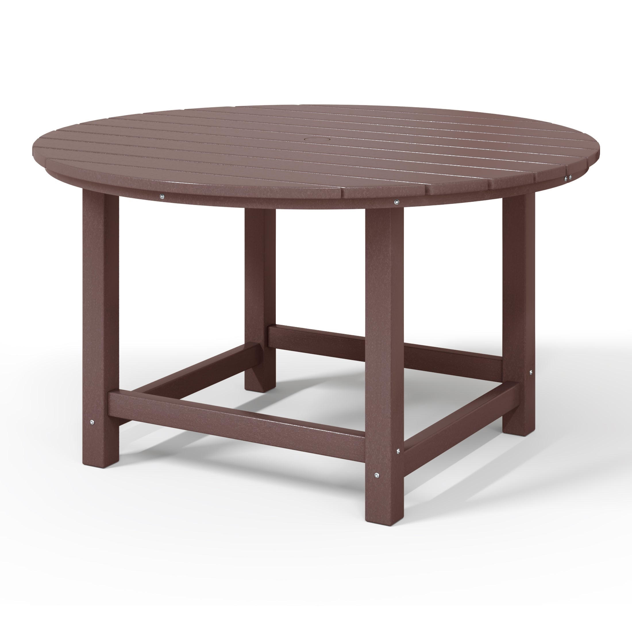 Malibu Kids Outdoor Patio Furniture HDPE 38" Wide Round Dining Table