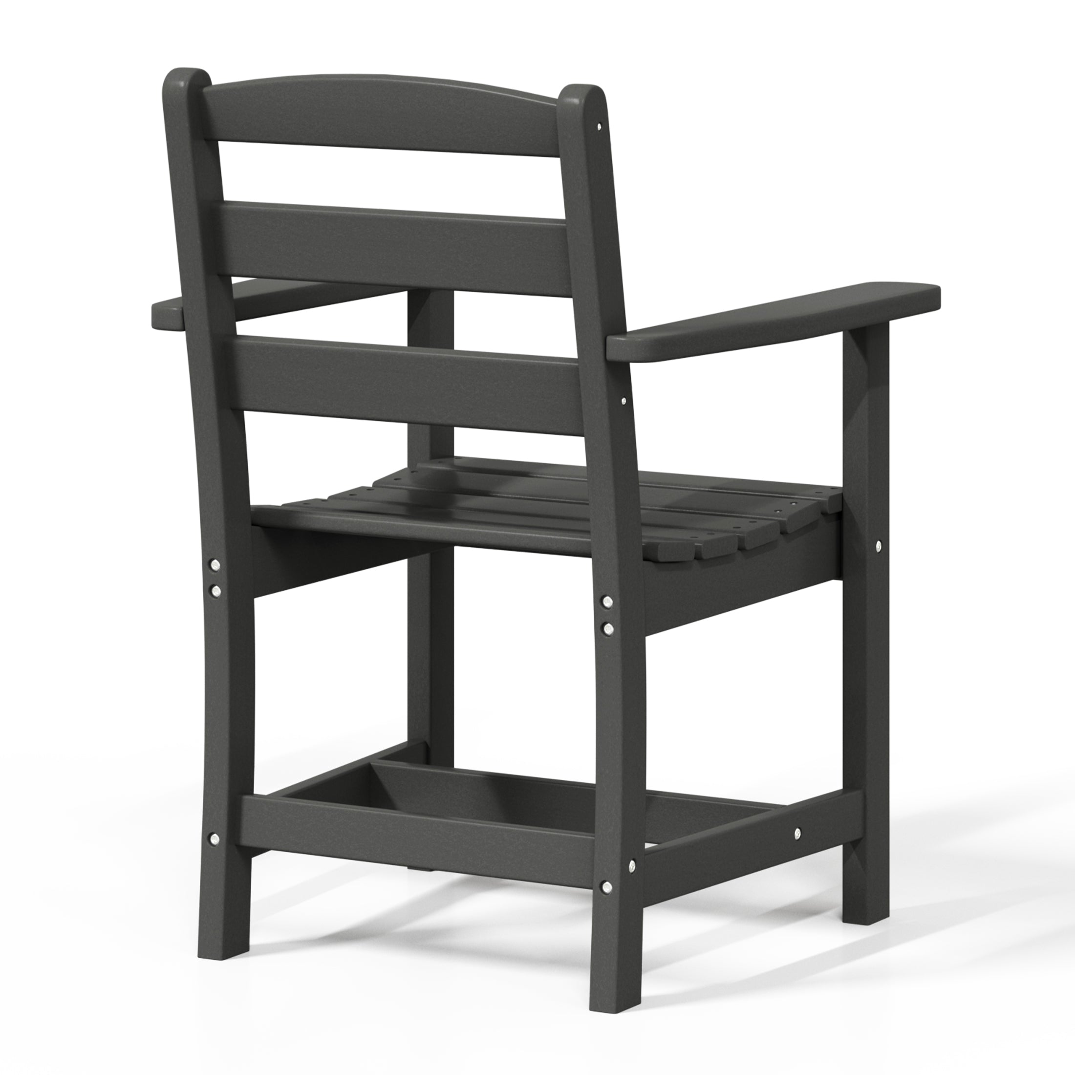 Ashore Outdoor HDPE Patio Classic Dining Arm Chair