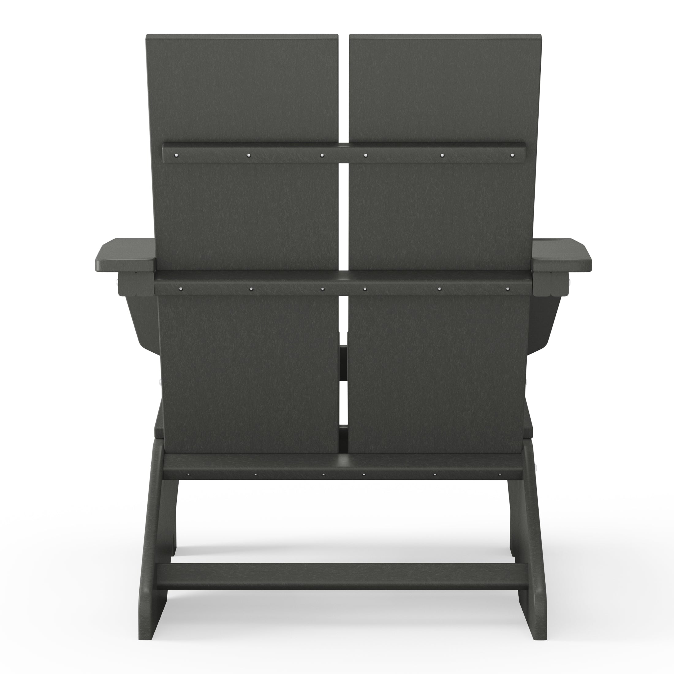 Riviera Outdoor HDPE Modern Adirondack Chair with Cup Holder