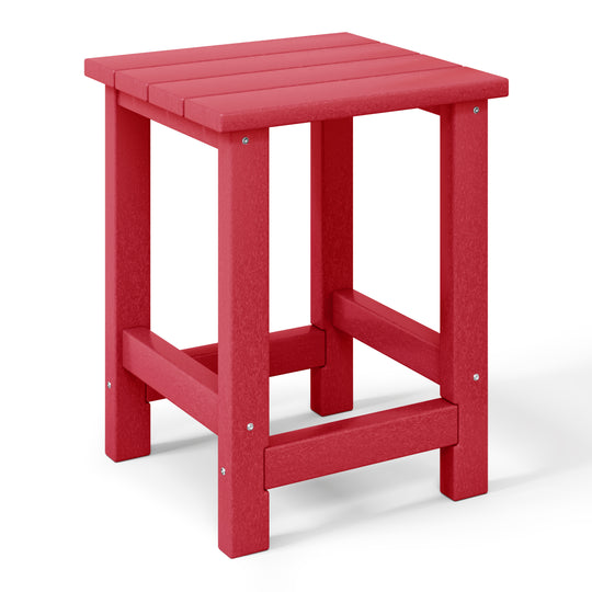 Malibu Kids Outdoor Patio Furniture HDPE Adirondack Square Side Table