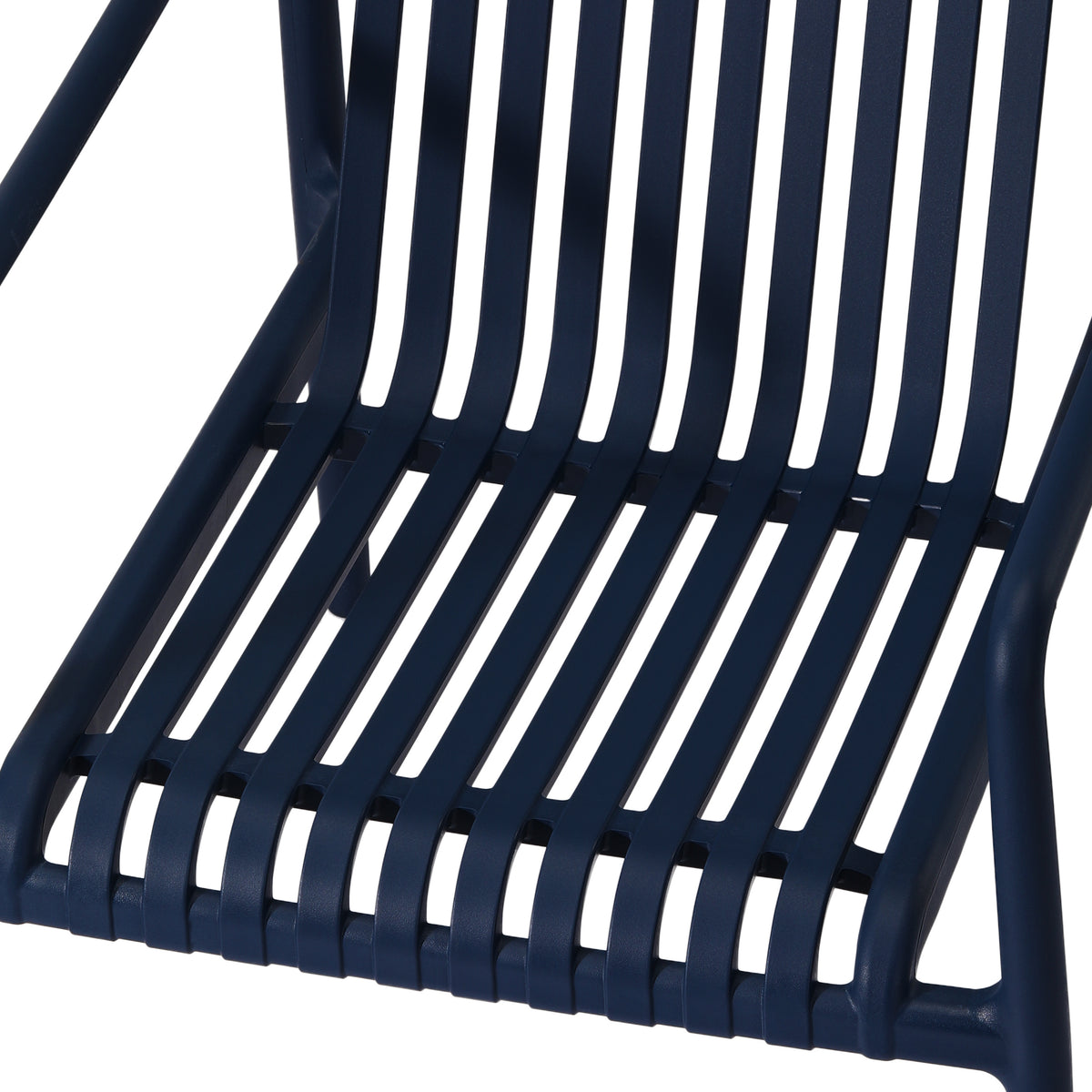 Playa Outdoor Modern Stackable Plastic Patio Club Armchairs (Set of 2)