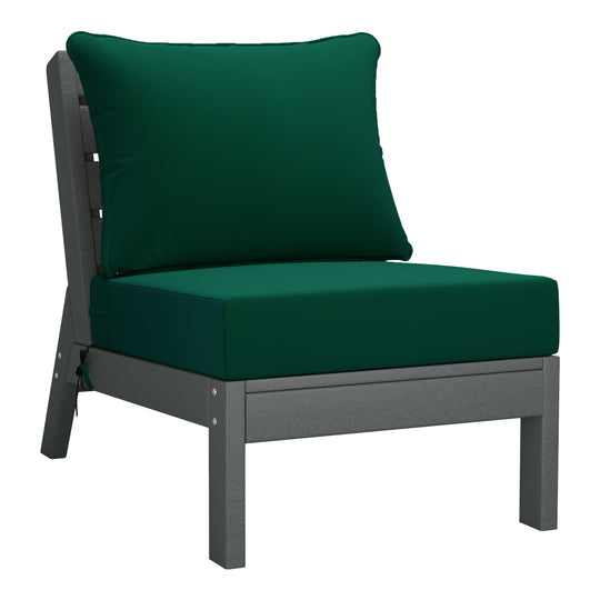 Avalon Outdoor Patio HDPE Sectional Sofa with Patio Cushions