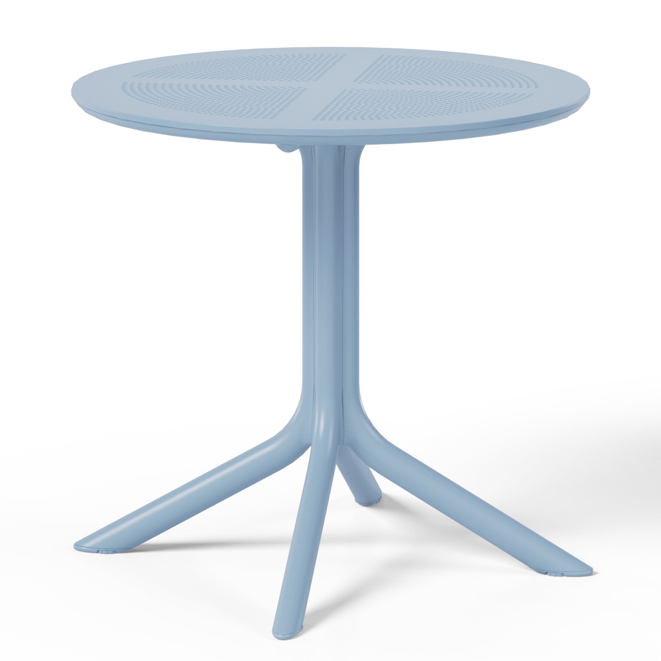 Playa 31.5" Round Plastic Outdoor Patio Dining Table for 4