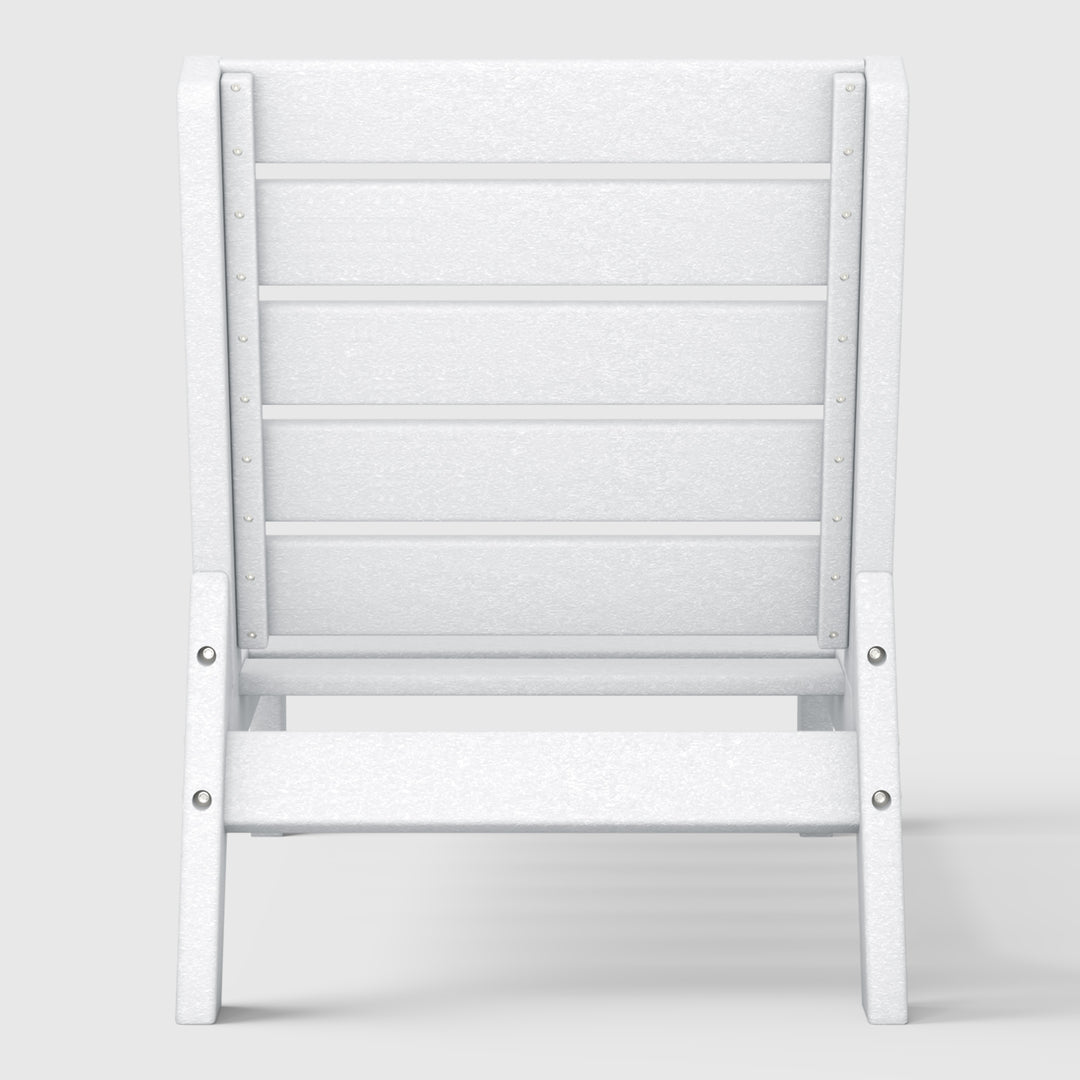 Avalon Outdoor HDPE Deep Seating Modular Armless Patio Chair with Patio Cushions