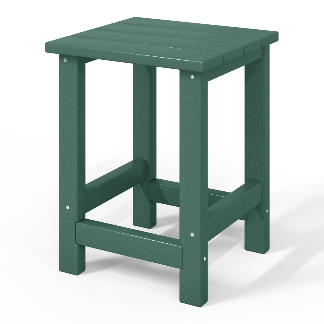 Malibu Kids Outdoor Patio Furniture HDPE Adirondack Square Side Table