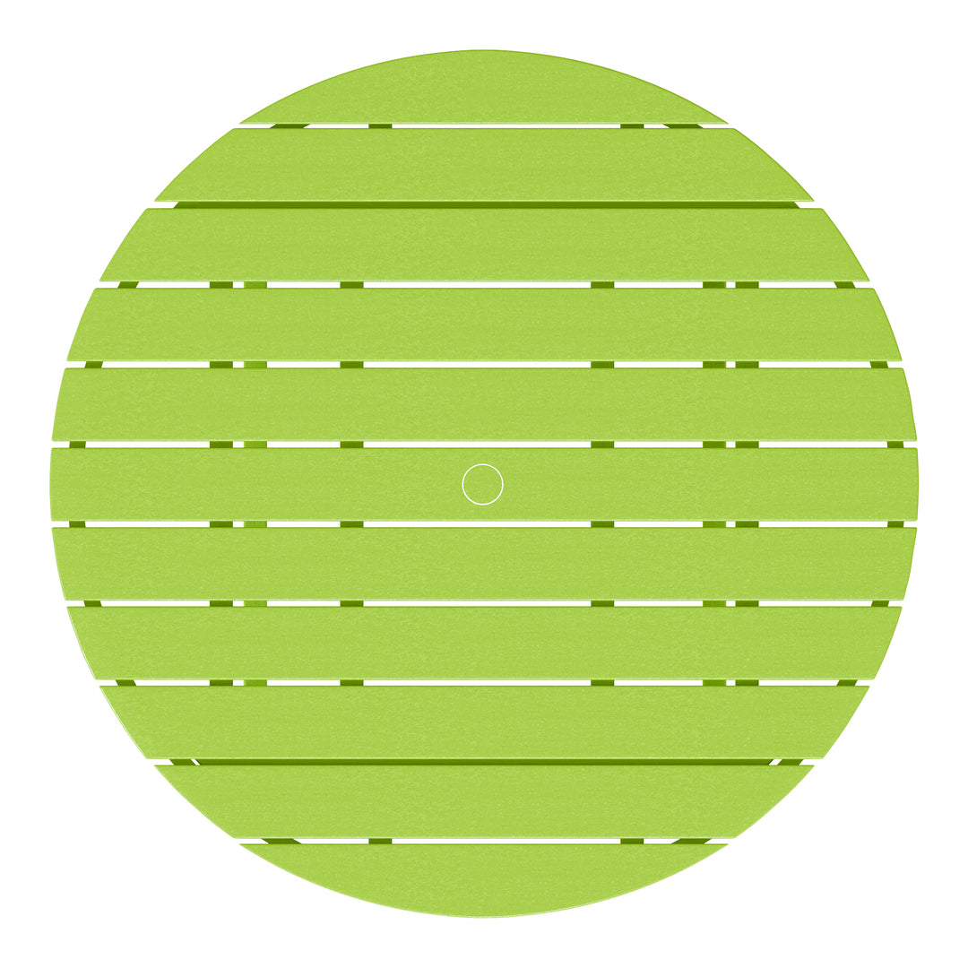Malibu Low Outdoor HDPE Round Patio Coffee Table
