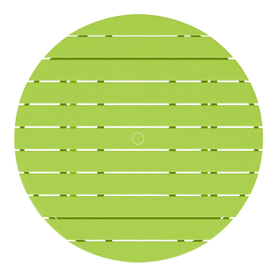 Malibu Low Outdoor HDPE Round Patio Coffee Table