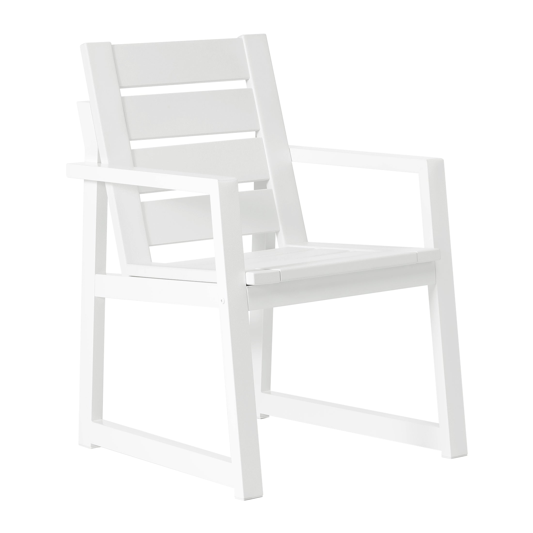 Cape May 7-Piece HDPE Outdoor Furniture Patio Dining Table With Umbrella Hole and Chairs Set For 6