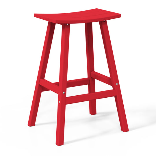 Malibu 2 piece set of 29" height Outdoor / Patio Saddle bar stools