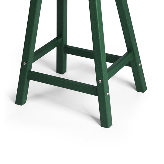 Malibu 24" HDPE Outdoor Patio Counter Height Bar Stools (Set of 2)